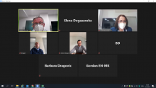Претставниците на ДЗР и ММФ за време на on line состанокот 