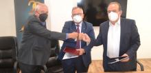 Тројцата потписници на Колективниот договор 