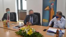 ГДР м-р Максим Ацевски, ЗГДР м-р Орхан Адеми и ректорот на УЈИЕ проф. д-р Абдулменаф Беџети