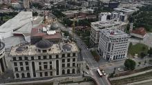 Панорама на центарот на Град Скопје