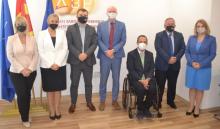 Заедничка фотографија со претставниците на ЕУ Делегацијата во Скопје